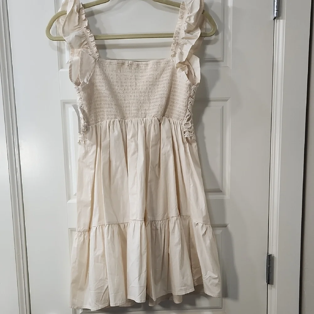 NWT Speechless Beige Cotton Crochet Detail Sun Dress - Small - Picture 6 of 6
